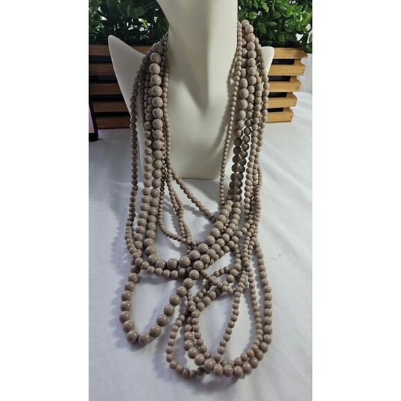 VTG Beaded Choker Necklace, Fashion Necklace - Picture 1 of 6